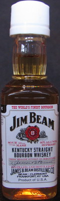 Jim Beam
kentucky straight bourbon whiskey
this whiskey is four years old
40%