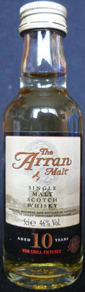 The Arran
malt
single malt scotch whisky
Isle of Arran Distillers Ltd. Arran
aged 10 years
non chill filtered
46%