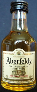 Aberfeldy
single highland malt
scotch whisky
aged 12 years
John Dewar & Sons Ltd
Aberfeldy, Perthshire, Scotland
40%