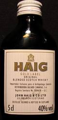 Haig
gold label
original blended scotch whisky
40%