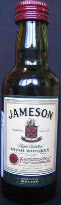 Jameson
triple distilled
irish whiskey
40%
