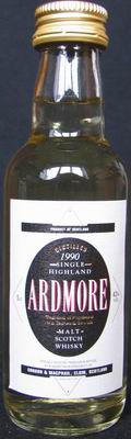 Ardmore
single highland
malt scotch whisky
43%