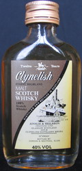 Clynelish
twelve years
finest highland
malt scotch whisky
Ainslie & Heilbron (distillers) Ltd.
Glasgow Scotland and at Clynelish Distillery Brora
bottled by Gordon & MacPhail, Elgin
40%