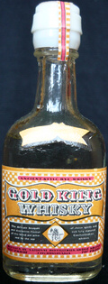 Gold king whisky
famous since 1847
ancient style rye whisky
National distilleries, Krásné Březno, Czechoslovakia
70° proof