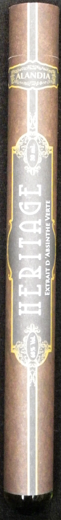 Heritage
extrait d`Absinthe verte
Alandia
boisson spiritueuse aux plantes d`Absinthe
product of France
68%