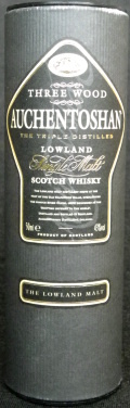 Auchentoshan
the triple distilled
three wood
Lowland
single malt
scotch whisky
distilled and bottled in Scotland
Auchentoshan Distillery, Dalmuir
the lowland malt
43%