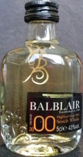 Balblair
established in 1790
vintage 2000
highland single malt
scotch whisky
distilled 2000
bottled 2011
1st release
natural colour
Balblair Distillery, Edderton
distilled, matured and bottled in Scotland
43%