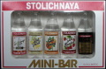Stolichnaya
mini-bar
Stolichnaya vodka - Stoli Vanil - Stoli Ohranj - Stoli Razberi - Stolichnaya Gold
produced in Latvia for S.P.I. Group
Global Distributor S.P.I. Spirits (Cyprus) Limited, Limassol, Cyprus