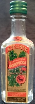 Slovácká Borovička
juniper brandy
distilled and bottled by producer
Rudolf Jelínek Distilleries, Vizovice, Czechoslovakia
Sole United States agent, Imported brands Inc, New York, NY
1/10 pint
90 proof
45%