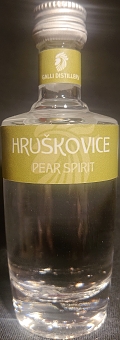 Hruškovice
pear spirit
Galli Distillery
triple distilled
100% přírodní
100% natural
Českosaské Švýcarsko
regionální produkt
Varnsdorf, Czech Republic
45%