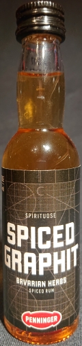 Spiced Graphit
Spirituose
Bavarian Herbs
Spiced Rum
Penninger
Alte Hausbrennerei Penninger GmbH, Waldkirchen
35%