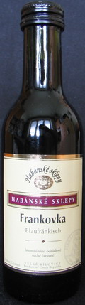 Frankovka
Blaufränkisch
jakostní víno odrůdové suché červené
Habánské sklepy
12,5%