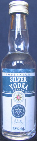Silver vodka
kosher
the best of tastes
Imperator
38%