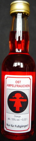Ost Ampelfrauchen / Ampelmännchen
rot
Orange / Litschi mit Wodka
15%
