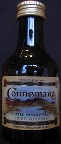 Connemara
product of Ireland
peated single malt
Irish whiskey
Cooley Distillery Plc., Cooley, Co. Louth
40%