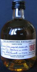 The Glenrothes
The Glenrothes Distillery
distilled in 1987
bottled in 2005
scotch whisky
43%