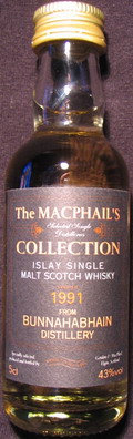 Bunnahabhain
The MacPhail`s collection
islay single malt scotch whisky
vintage 1991
43%