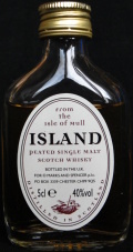 Island
from the isle of mull
peated single malt scotch whisky
bottled in the U.K. for Marks and Spencer p.l.c.
distilled icn Scotland
40%