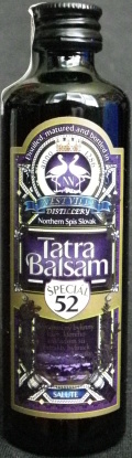 Tatra Balsam
distilled, matured and bottled in
anno 1286
Nestville Distillery
Northern Spis Slovak
špeciál 52
salute
likér s príchuťou horských bylín
BGV, s.r.o., Hniezdne, Slovensko
52%