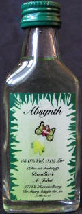 Absynth
Likör mit Farbstoff
Destillerie A. Jobst, Hammelburg
55%
