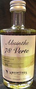 Absinthe
78 Verte
bitter spirit / bitterspirituose
distilled by Eichelberger
Germany
absinthes.com
78%