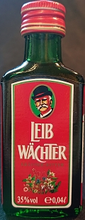 Leib Wächter
Kräuter-Bitter
H. W. Schlichte Steinhagen in Lizenz hergestellt von H. C. König Ges.m.b.H. Salzburg
35%