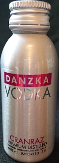 Danzka
vodka
Cranraz
premium distilled
cranberry-raspberry flavoured vodka
imported
Danzka Vodka Copenhagen ApS, Denmark
40%
