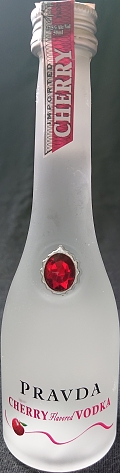 Pravda
Cherry flavored vodka
imported
Produced and bottled in Poland by Pravda S.A. Bielsko-Biała
37,5%