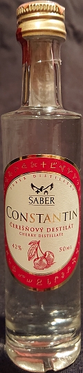 Čerešňový destilát
Cherry distillate
Saber Distillery
Saber
Constantin
odroda: Kordia
výrobca: Beáta Janštová, Saber sro. Slovakia
42%