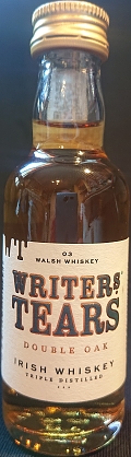 03 Walsh whiskey
Writers` Tears
Double Oak
Irish whiskey
Tripple distilled
Distilled, matured and bottled in Ireland for Walsh Whiskey, Carlow, Ireland
product of Ireland
46%