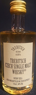 Trebitsch
Czech Single Malt Whisky ®
old town distillery
patent still
aged and bottled in Czech republic
40%