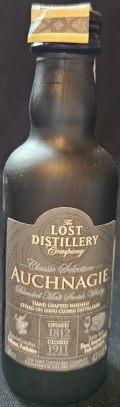 Auchnagie
The Lost Distillery Company
Classic Selection
Blended Malt Scotch Whisky
Hand crafted whiskies styled on long closed distilleries
opened 1812
closed 1911
Historical Location
Tulliemet, Perthshire
43%