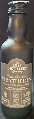 Stratheden
The Lost Distillery Company
Classic Selection
Blended Malt Scotch Whisky
Hand crafted whiskies styled on long closed distilleries
opened 1829
closed 1926
Historical Location
Auchtermuchty, Fife
43%