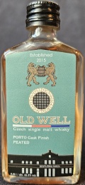 Old Well
Czech single malt whisky
Porto Cask Finish
Peated
Established 2015
Destilérka Svach
Bourbon & Porto casks
Waxwing s.r.o., Mirkovice, Česká republika
46,3%