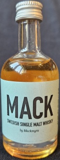 Mack
swedish single malt whisky
by Mackmyra
Mackmyra Svensk Whisky AB, Gävle, Sweden
40%