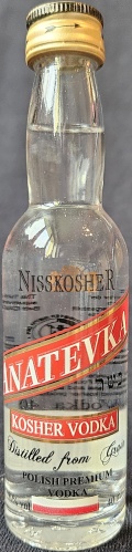 Anatevka
Nisskosher
Kosher vodka
Distilled from Grain
Polish premium vodka
Koscher Zertifikat
Kosher Certificate
Nisskosher wytwórnia wódek gatunkowych, Polska
kosher tradition
40%