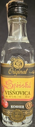 Spišská višňovica
Original
Kosher
Spišská Pálenica
Višňový destilát
GAS Familia, Stará Ľubovňa, Slovensko
40%