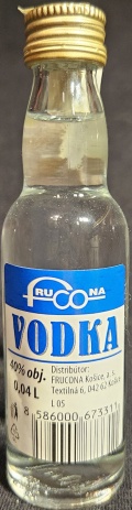 Vodka
Frucona
distribútor Frucona Košice, a.s.
40%