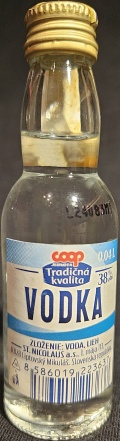 Vodka
Coop
Tradičná kvalita
St. Nicolaus a.s., Liptovský Mikuláš, Slovenská republika
38%