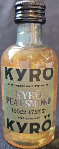 Kyrö peat smoke
Peat smoked malt rye whisky
100% rye malt
Kyrö Distillery
Finnish rye whisky with unique charm from freshwater peat smoke
47,2%