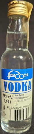 Vodka
Frucona
distribútor Frucona Košice, a.s.
38%