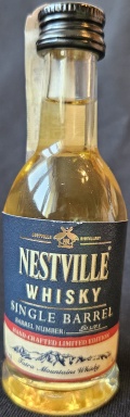 Nestville whisky
Single barrel
Nestville distillery
barel number: S13273
hand-crafted limited edition
Tatra Mountains Whisky
BGV, s.r.o., Hniezdne, Slovensko
40%
