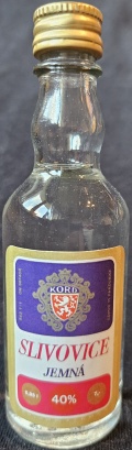 Slivovice
Jemná
Kord
závod Pardubice
40%