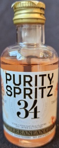 Purity spritz
Connoisseur 51 reserve
The heart 34 times distilled
Vodka with natural flavors and artificial colors
Mediterranean citrus
no artificial sweeteners - no artificial flavors
Imported by Purity USA Manhasset, NY.
Bottled by Toorank, Zevenaar, NL.
Product of Sweden
distilled from grain
30%