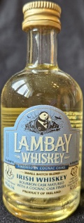 Lambay
Whiskey
Finished in cognac cask
Small batch blend
Irish whiskey
Bourbon cask matured with a cognac cask finish
Product of Ireland
Triple distilled
Non Chill Filtered
Crafted with Lambay Island Trinity Well Water
40%