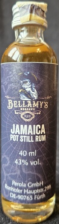 Jamaica
Pot Still Rum
Bellamy`s
Reserve
Rum
Perola GmbH
43%