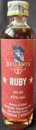 Ruby
Bellamy`s
Reserve
Rum meets Port
Perola GmbH
Spirit drink / Spirituose
45%