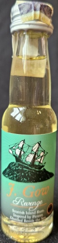 J. Gow
Revenge
Scottish Island Rum
Inspired by Pirates
Distilled Beside the Sea
Aged 3 Years
Product of Scotland
24
bottled by: 1423 ApS, Denmark
43%