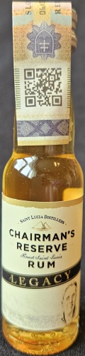 Chairman`s
Reserve
Finest Saint Lucia
Rum
Legacy
Saint Lucia Distillers
Product of St. Lucia
18
bottled by: 1423 ApS, Denmark
43%
