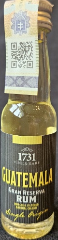 Guatemala
Gran Reserva
Rum
1731
Fine & Rare
Non chill filtered
Natural colour
Single Origin
Rum of Venezuela
Product of Guatemala
8
bottled by: 1423 ApS, Denmark
46%